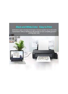erorex USB Printer Cable, Printer Cable, High-Speed USB 2.0 USB-A to USB-B Printer Cable for PC to HP Printer & Canon Scanner  - Image 2