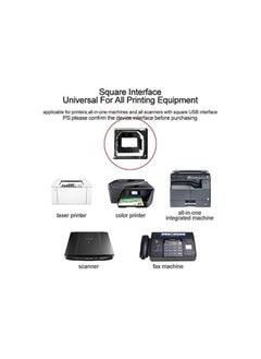 erorex USB Printer Cable, Printer Cable, High-Speed USB 2.0 USB-A to USB-B Printer Cable for PC to HP Printer & Canon Scanner  - Image 4