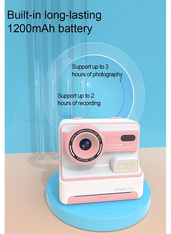 XiuWoo Instant Camera for Children Mini Thermal Printing Camera 32 TF Card Display 2.4 inch 1080P HD Video Photo 36MP Dual Camera 2 rolls included - Image 3