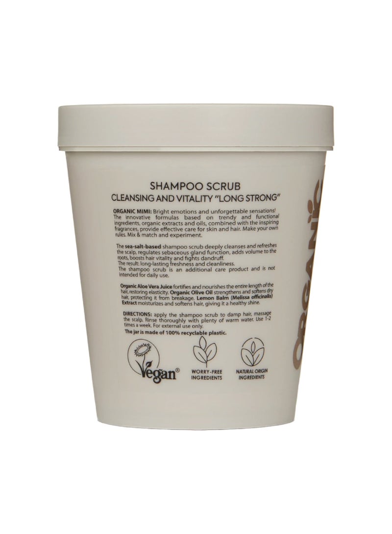 Organic Mimi Cleansing & Vitality Long Strong Shampoo Scrub 310g - Image 2