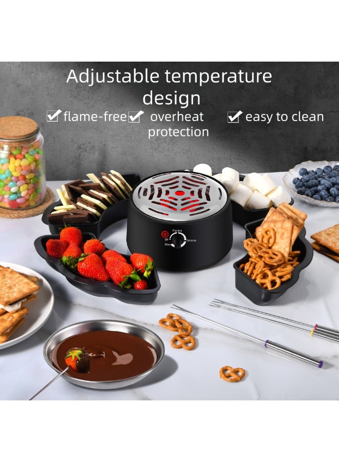 NANAO Tabletop Indoor - Flameless Electric Marshmallow Roaster – 4 Detachable Trays & 4 Roasting Forks – Gift Set & Date Night Idea. Movie Night Supplies & Housewarming Gift - Image 4