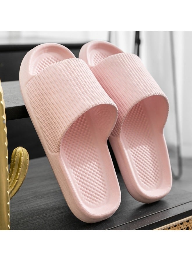 GGEROU Women House Slippers Thick Platform Bathroom Home Slippers Women Men Fashion Soft Sole Indoor House Pool Slides Summer Sandals Pink - Image 1