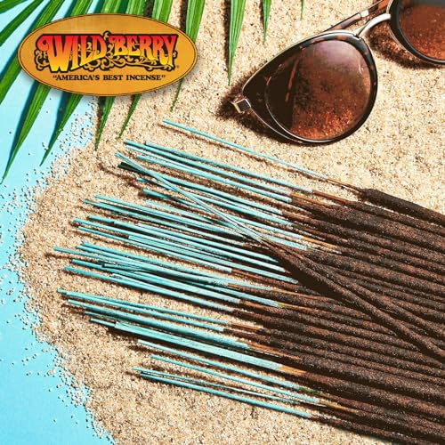 Wild Berry Incense Sticks - Ocean Wind - Invigorating Citrus Scent with Jasmine - Hand Dipped in The USA (100 Count) - Image 2