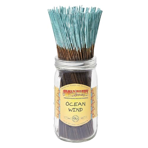 Wild Berry Incense Sticks - Ocean Wind - Invigorating Citrus Scent with Jasmine - Hand Dipped in The USA (100 Count) - Image 1