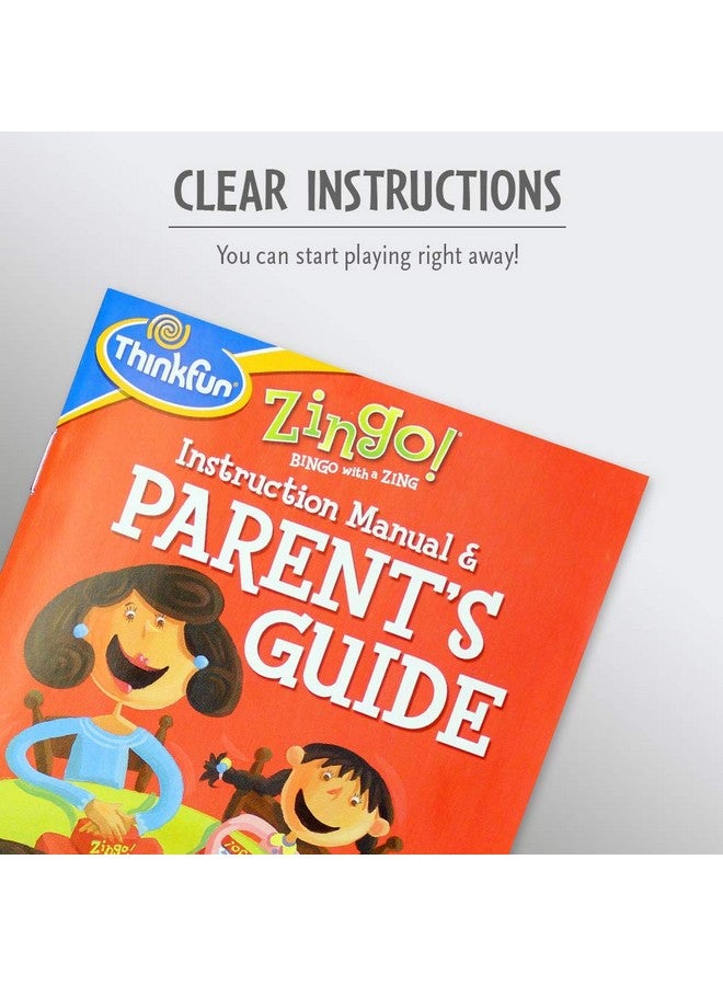 thinkfun لعبة زينغو بينغو من ثينك فن - لعبة حائزة على جوائز لرياض الأطفال للأطفال قبل القراءة والقراء الصغار من عمر 4 سنوات وما فوق - واحدة من أكثر ألعاب الطاولة شعبية للأولاد والبنات وآبائهم (97700) - Image 2