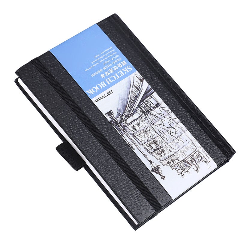 Watercolor Journal: Acid-Free Paper Hard Cover - Elastic Band Bookmark Ribbon Sketchbook for Artists Students Beginners Home Art Creation - Image 3