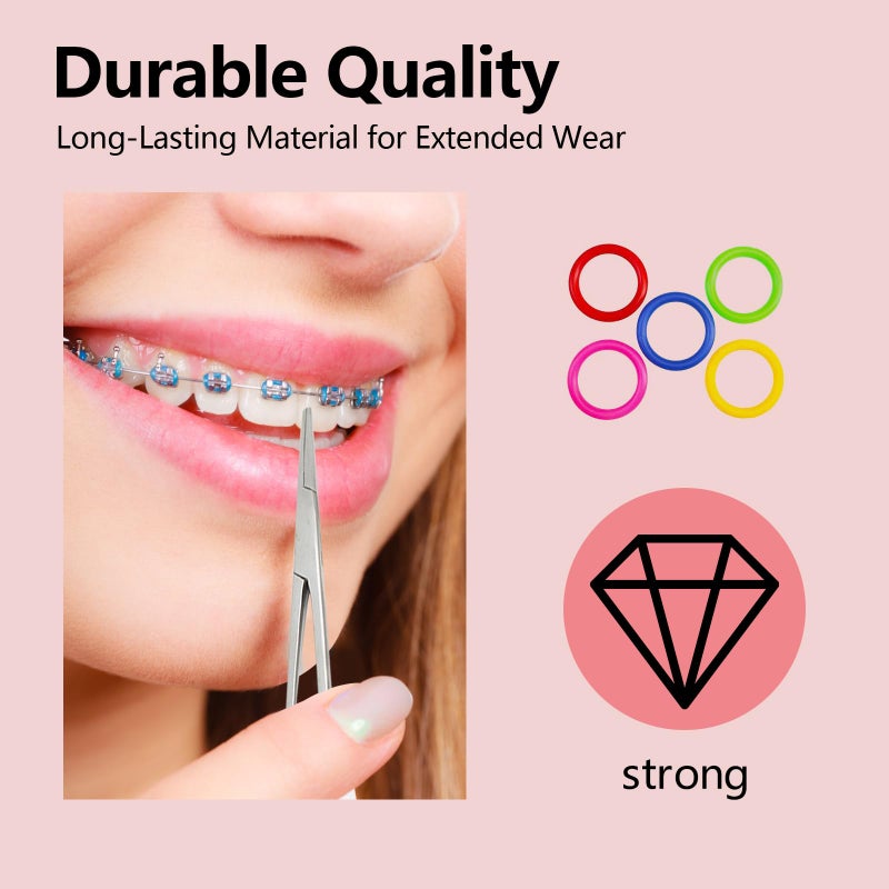 YAFIYGI أربطة لتقويم الأسنان مجموعة تغيير لون الأقواس 1040 قطعة - Image 3
