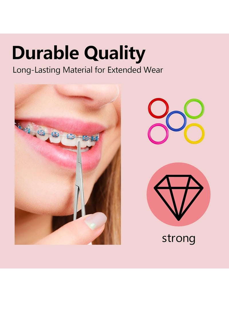 YAFIYGI - Ligas para Brackets Ortodoncia Orthodontic Braces Color Changing Kit Dental Ligature Ties for Brackets Change Braces Color Easily DIY Braces Color Kit 1040pcs - Image 1