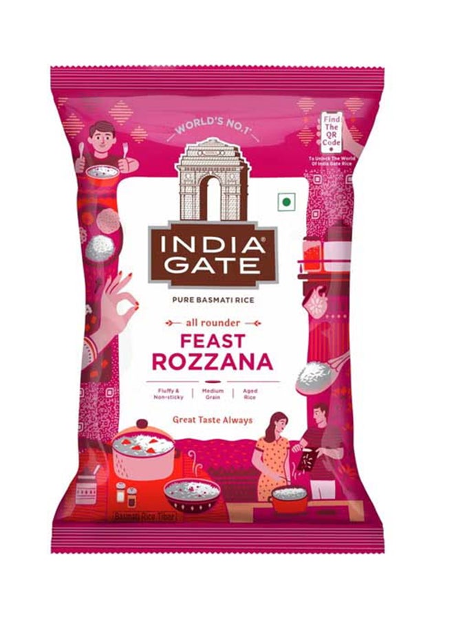 India Gate أرز بسمتي روزانا من فيست 1 كجم - Image 1