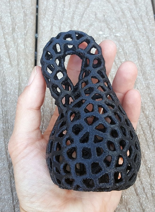 3D Central Klein Bottle Printed Vase Mathematics Art - Image 4