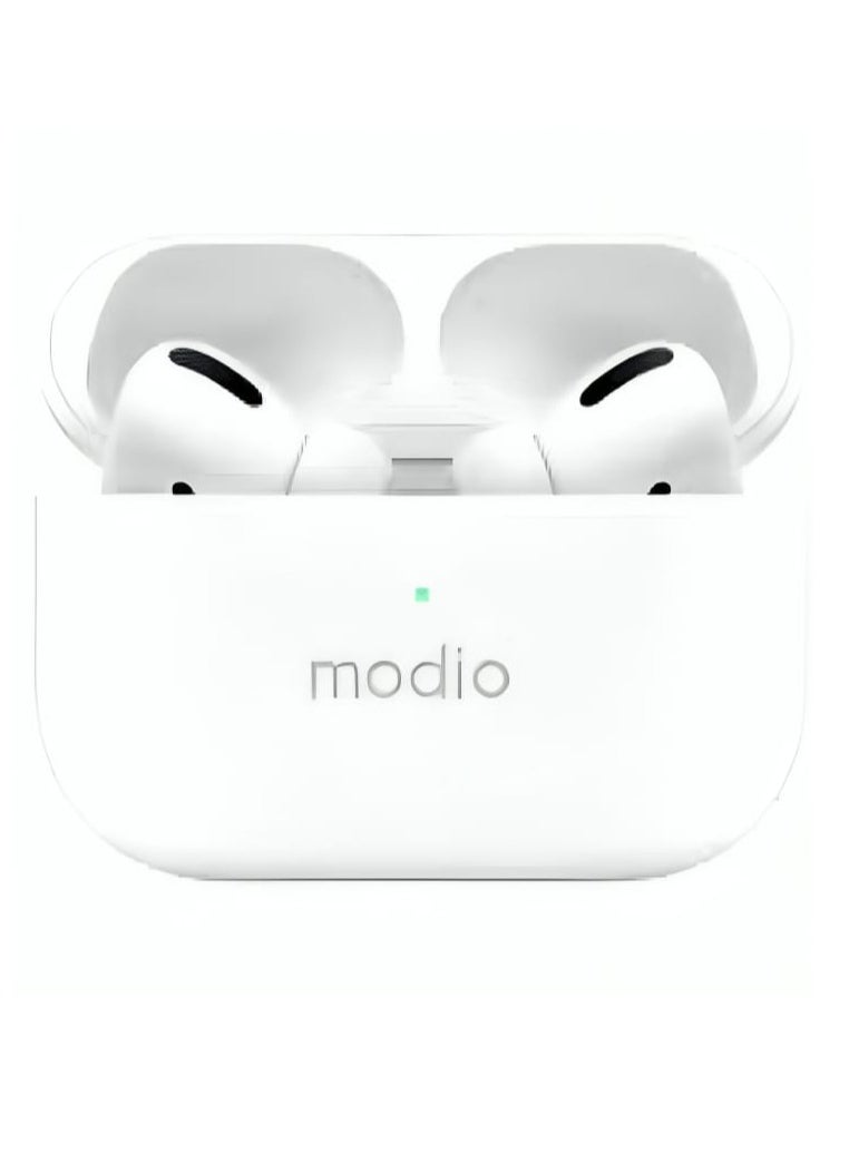 modio Wireless Earbuds With Touch Control and Hi-Fi Stereo Sound and Bluetooth 5.3 White  - Image 2
