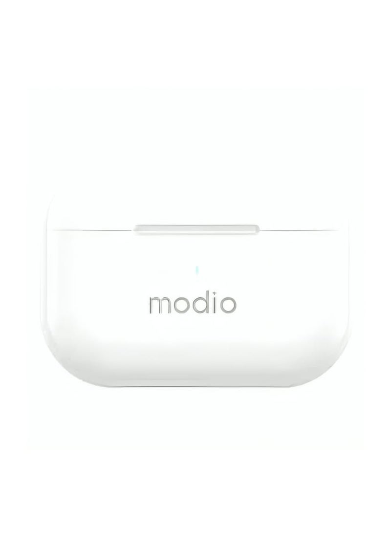 modio Wireless Earbuds With Touch Control and Hi-Fi Stereo Sound and Bluetooth 5.3 White  - Image 3