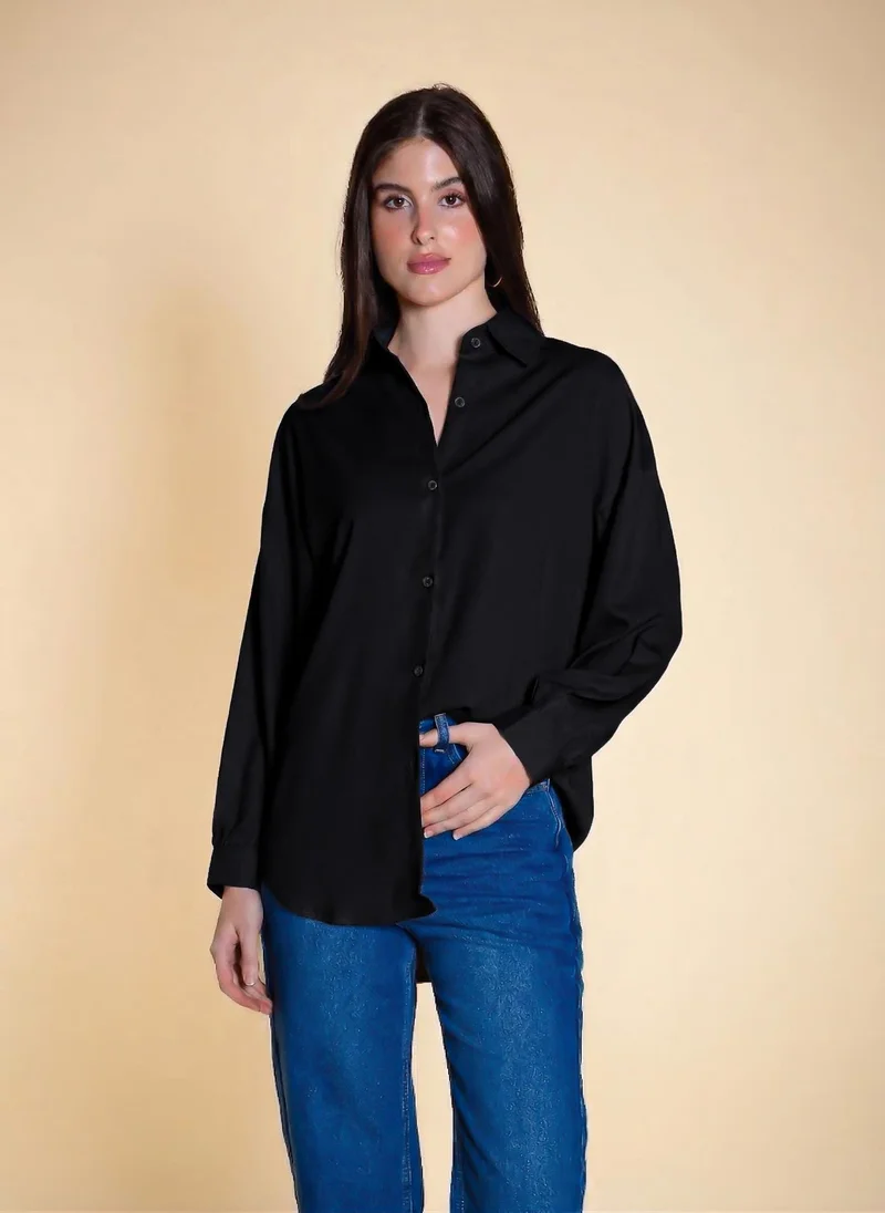 SHAPES OVERSIZED CHIFFON SHIRT