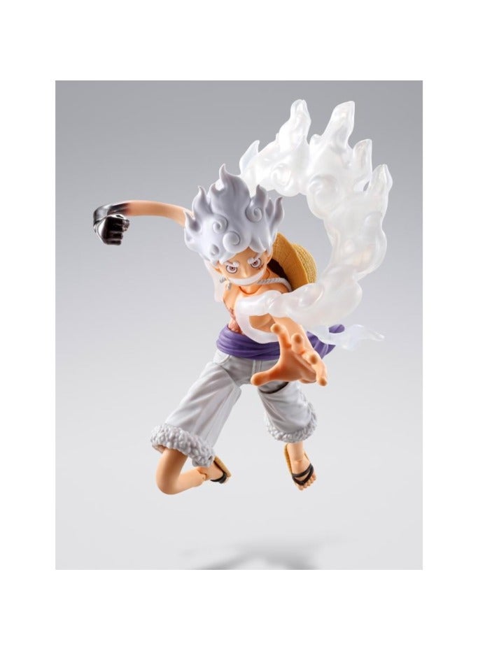 BANDAI TAMASHII S.H.Figuarts One Piece: Monkey D.Luffy Gear 5 Future Island Egghead Action Figure - Image 1
