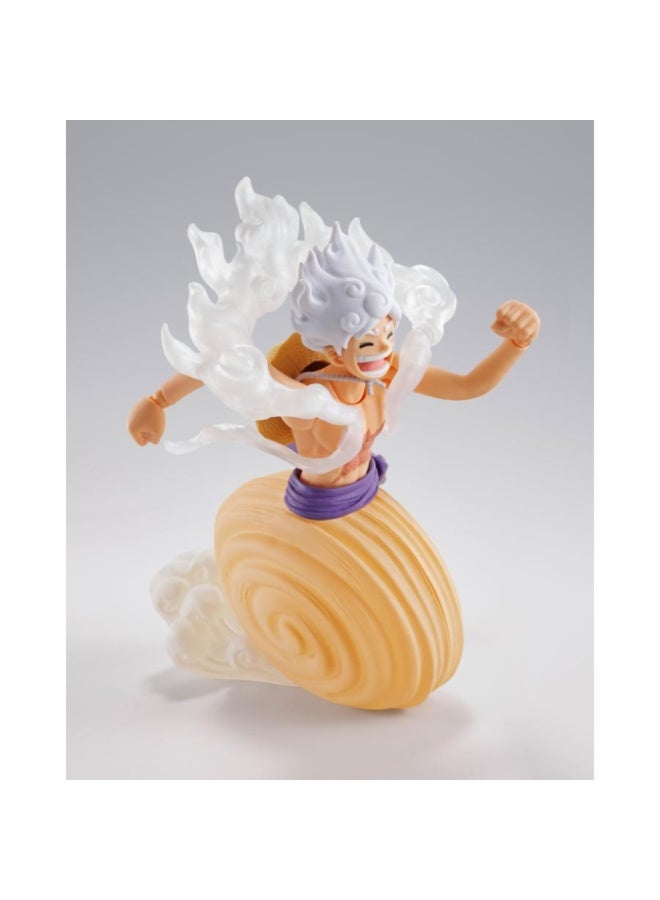 BANDAI TAMASHII S.H.Figuarts One Piece: Monkey D.Luffy Gear 5 Future Island Egghead Action Figure - Image 5