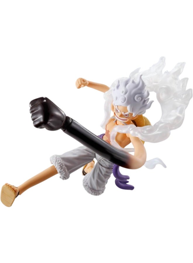 BANDAI TAMASHII S.H.Figuarts One Piece: Monkey D.Luffy Gear 5 Future Island Egghead Action Figure - Image 3