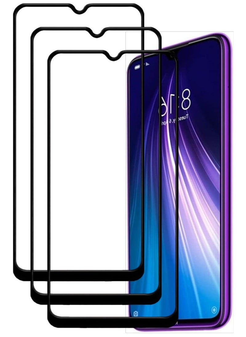 ACLIX 3 Pieces Antistatic ESD Dustproof Premium Quality High Definition Tempered Glass Screen Protector Designed For Xiaomi Redmi Note 8 - Image 1