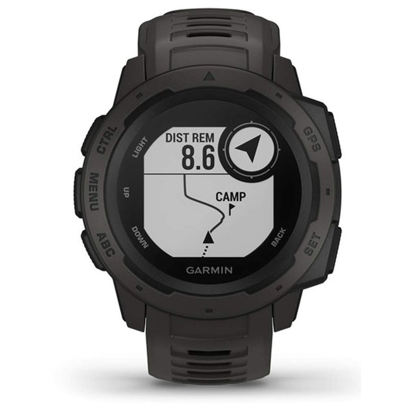 Garmin Instinct, Rugged Outdoor Watch with GPS, Features Glonass and Galileo, Heart Rate Monitoring and 3-Axis Compass, Graphite - Image 5
