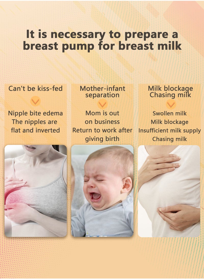 Generic - Electric Wireless Wearable Low Noise & Hands-Free Breast Pump with 1 PP Storage Bottle, 4 Modes, 9 Levels of Adjustment, High Frequency Micro Vibration Massage, Pain-Away, Efficient Pumping - Image 1