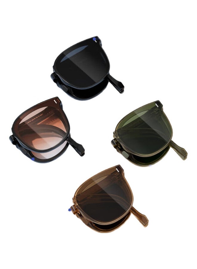 PARZIN Foldable Sunglasses, Fan Chengcheng Style, Unisex Lightweight Portable Driving Sunglasses For Men And Women, 91690 - Image 3