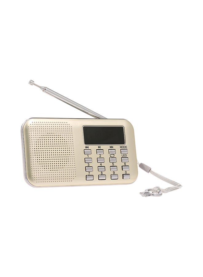 Mini FM Digital Radio V429 Gold - Image 2