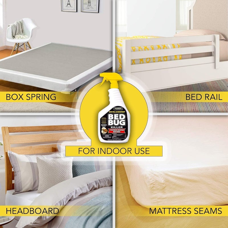 هاريس HARRIS White Label Bed Bug Killer, Liquid Spray with Odorless and Non-Staining Extended Residual Kill Formula (32oz) - Image 2
