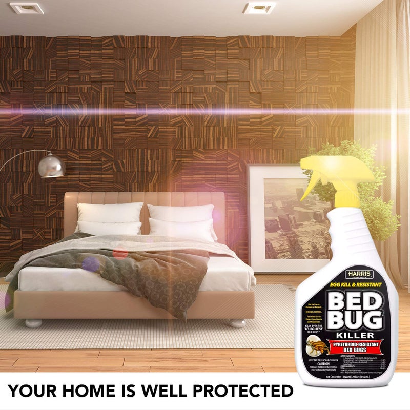 هاريس HARRIS White Label Bed Bug Killer, Liquid Spray with Odorless and Non-Staining Extended Residual Kill Formula (32oz) - Image 5