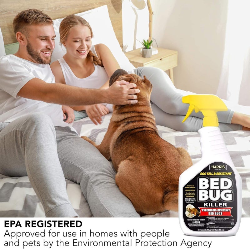 هاريس HARRIS White Label Bed Bug Killer, Liquid Spray with Odorless and Non-Staining Extended Residual Kill Formula (32oz) - Image 4
