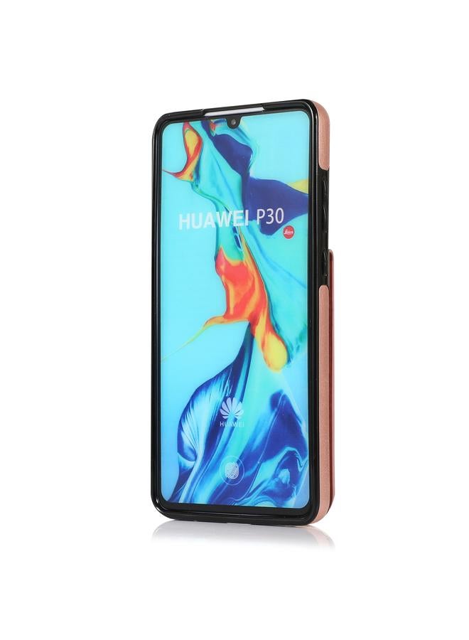 S-TOP Case For Huawei P30 Solid Color PC + TPU Protective Case with Holder & Card Slots - Image 3