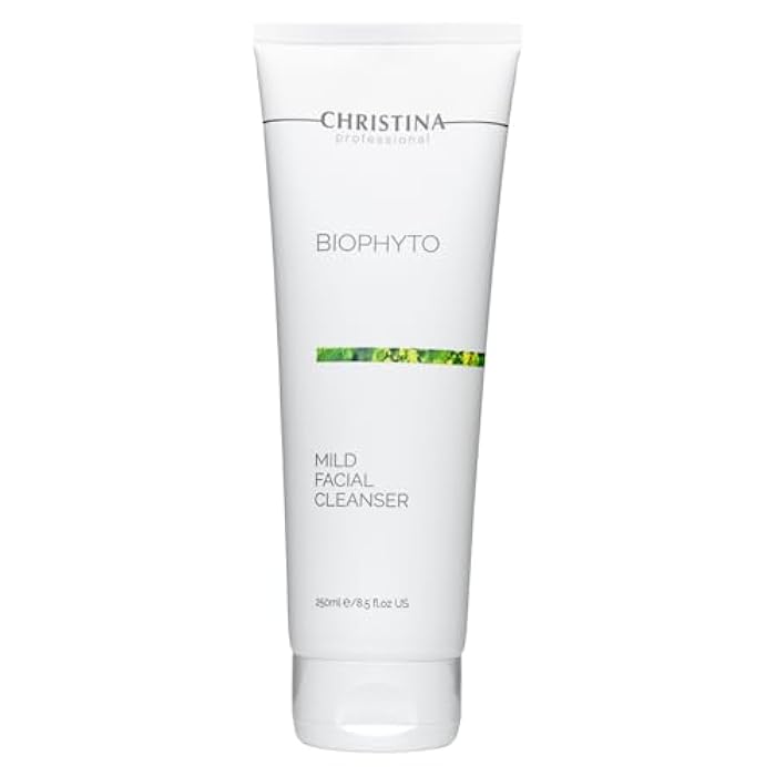Christina -CHRISTINA- Biophyto Mild Facial Cleanser with Green Tea and Cucumber Extracts - 250 ml - Soapless Gentle Face Wash and Daily Facial Cleanser for All Skin Types - Image 1