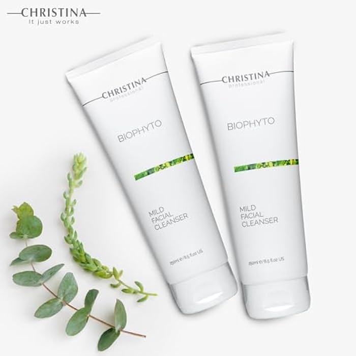 Christina -CHRISTINA- Biophyto Mild Facial Cleanser with Green Tea and Cucumber Extracts - 250 ml - Soapless Gentle Face Wash and Daily Facial Cleanser for All Skin Types - Image 5