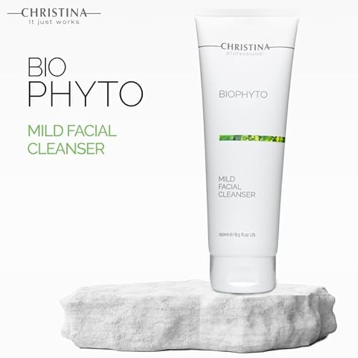Christina -CHRISTINA- Biophyto Mild Facial Cleanser with Green Tea and Cucumber Extracts - 250 ml - Soapless Gentle Face Wash and Daily Facial Cleanser for All Skin Types - Image 4