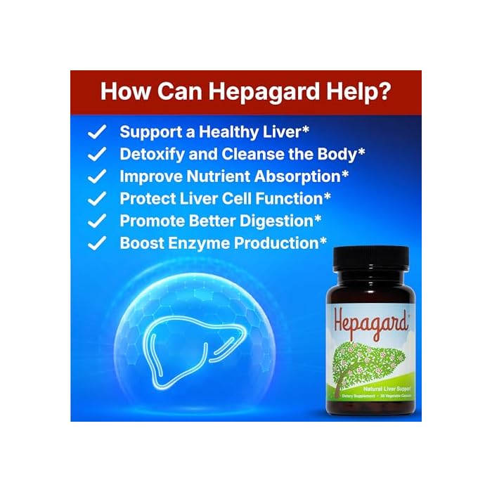 Hepagard - Natural Liver Support Supplement with N-Acetyl Cysteine (NAC) - Non-GMO, Vegan, Gluten-Free - Image 2