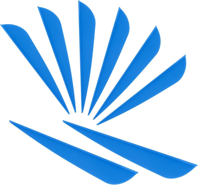 Letszhu Arrows Vanes 4 Inch Plastic Feather Fletching for DIY Archery Arrows 50 Pack… - Image 1