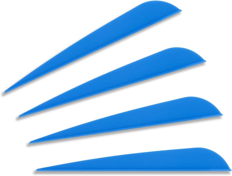 Letszhu Arrows Vanes 4 Inch Plastic Feather Fletching for DIY Archery Arrows 50 Pack… - Image 4