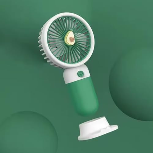 MIRADH Mini Handheld Fan (Upto 6 Hours Running) Rechargeable 2000 Mah Battery Operated Portable Fan, Desk Fan, Carry It Anywhere (Orange) - Image 1