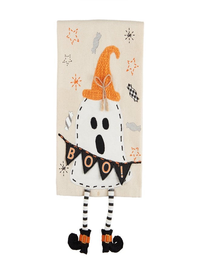 Mud Pie Dangle Leg Towel, Ghost, 10.5" x 7"