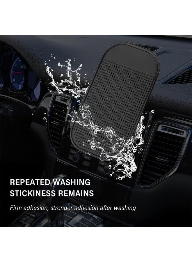 Uliova Universal Car Dashboard Anti Slip Mat, Washable Silicone Sticky Pad, Non Slip Grip Holder for Phone Keys Sunglasses GPS Vehicle Interior Accessory - Image 3