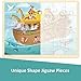 MoinKidz 24 Piece Puzzles for Kids 3 Year Old Noahs Ark Religious Scene Puzzle Wooden Jigsaw Puzzles for Toddlers Ages 35 Preschool Puzzle for 3 4 5 Year Old with Tray - Image 4