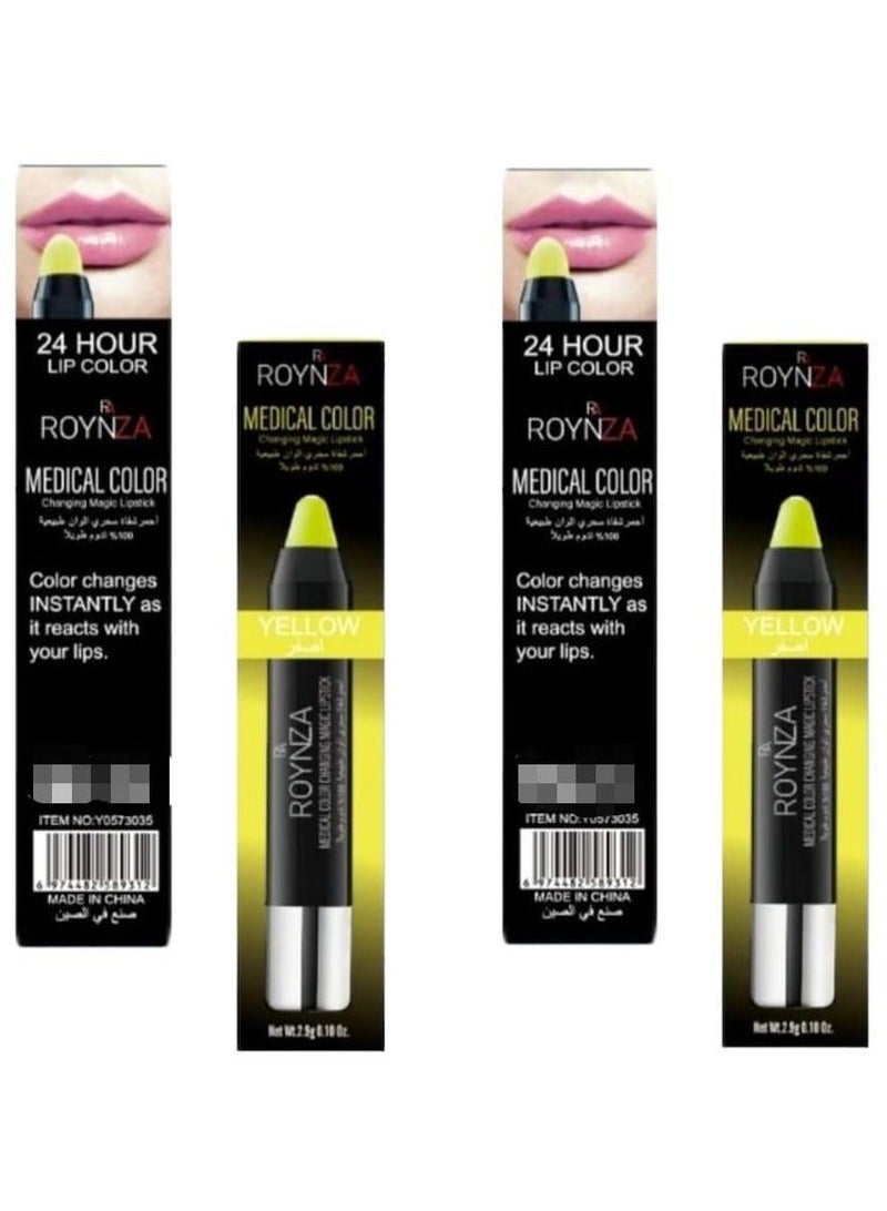 2 PCS MEDICAL COLOR CHANGING MAGIC LIPSTICK