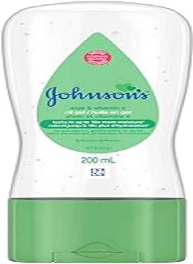 Johnson's Baby - Johnson's Baby Oil Gel with Aloe Vera, Vitamin E and Mineral Oil, 200 ml - Image 1