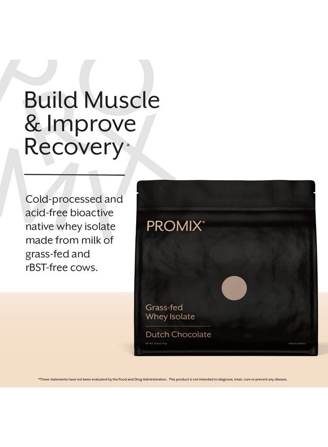 ProMix Nutrition Promix Whey Protein Isolate Powder, Chocolate - 5lb Bulk - Grass-Fed & 100% All Natural - Post Workout Fitness & Nutrition Shakes, Smoothies, Baking & Cooking Recipes - Gluten-Free & Keto-Friendly  - Image 2