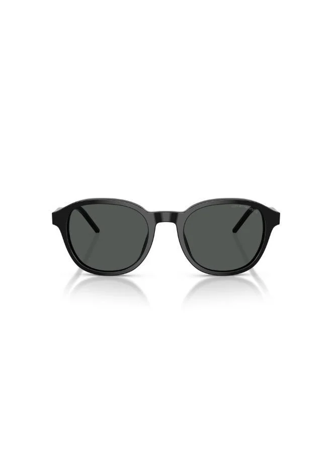 EMPORIO ARMANI Emporio Armani 0Ea4247U Round Sunglasses-Black