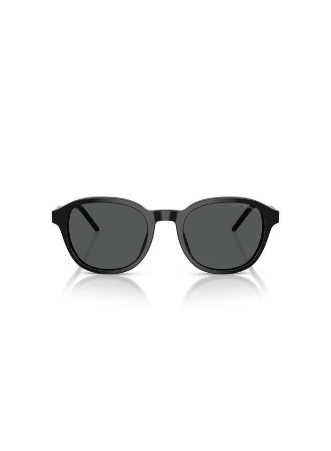 Emporio Armani 0Ea4247U Round Sunglasses-Black