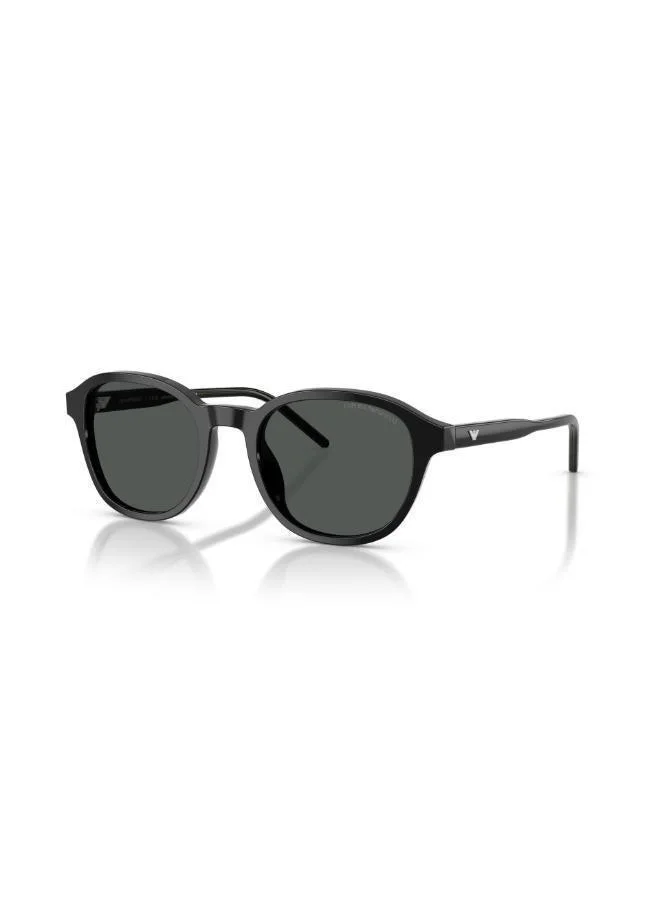 EMPORIO ARMANI  Emporio Armani 0Ea4247U Round Sunglasses-Black for Men | Best Price UAE