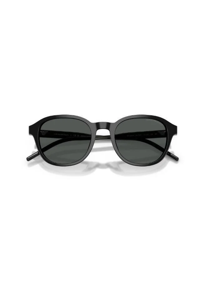 EMPORIO ARMANI  Emporio Armani 0Ea4247U Round Sunglasses-Black for Men | Best Price UAE