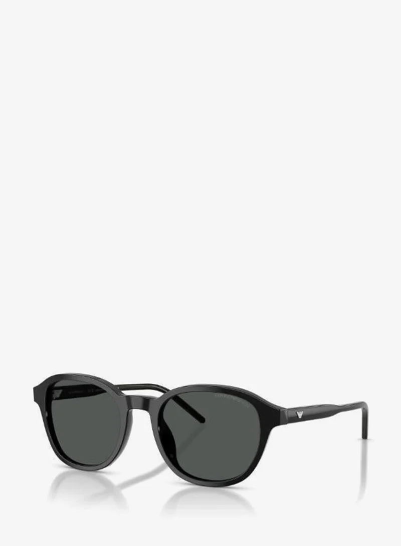Emporio Armani  Emporio Armani 0Ea4247U Round Sunglasses-Black for Men | Best Price UAE