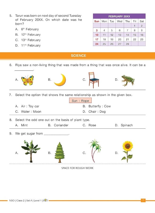 OUROZO MTG Science (NSO) Olympiad Previous Years Papers with Mock Test Papers Class 2 - Sample OMR Sheet with Chapterwise Analysis | SOF Olympiad Books For 2023-24 Exam  - Image 5