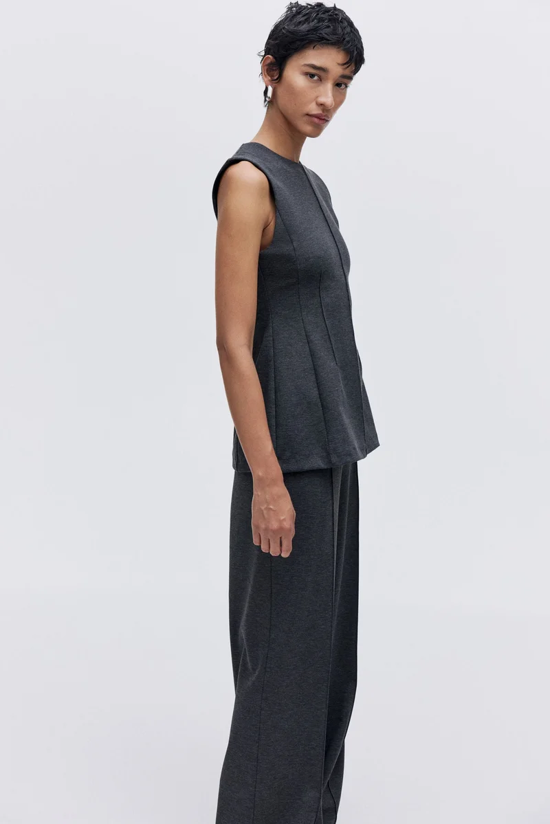 H&M Waisted Ponte di Roma top