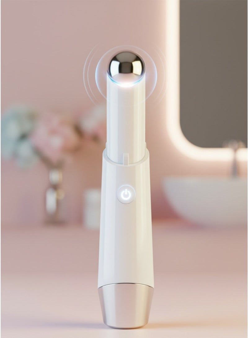 Photon Light Therapy Eye and Lip Care Device – Dual Red & Blue Light Treatment with High-Frequency Vibration – Smart Sensor for Reducing Puffiness, Dark Circles, Fine Lines & Boosting Cream Absorption – Rechargeable Portable Beauty Massager for Home & Travel - Image 2